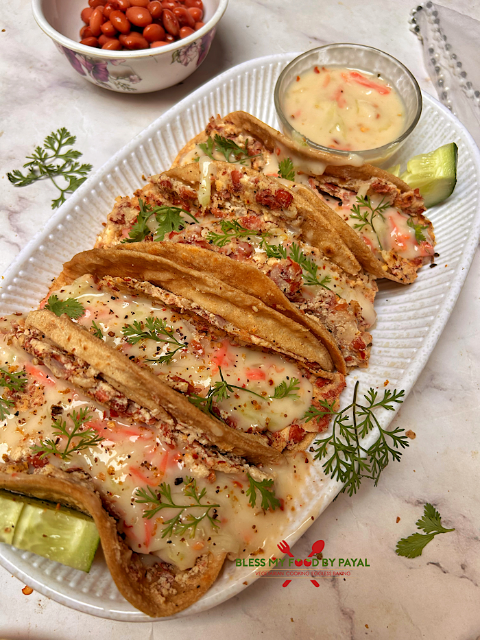 High-Protein Vegan Rajma Tacos with Creamy Oat Yogurt Sauce | Vegan ...