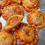 Halwai Style Chandrakala Recipe (Suryakala Sweet)