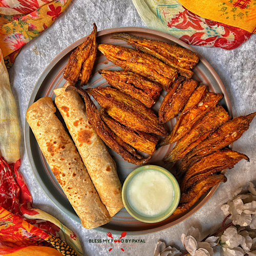 Bharwa Karela in Air Fryer | Air Fryer Bharwa Karela Recipe | Stuffed Bitter Gourd with Minimal Oil