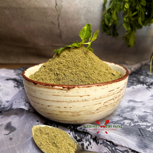 pudina masala powder | homemade mint powder | pudina masala recipe