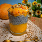 Vegan Mango Sabja Pudding Recipe | Mango Basil Seeds Pudding