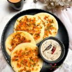 Instant Rava Uttapam Recipe Without Curd | Vegan Uttapam Recipea