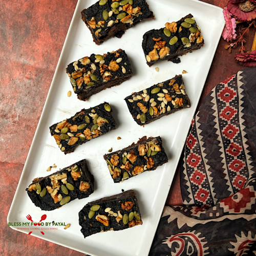No-Bake Chickpea Brownie Recipe | Flourless & Refined Sugar-Free Vegan Brownie Recipe | Gluten free brownie recipe