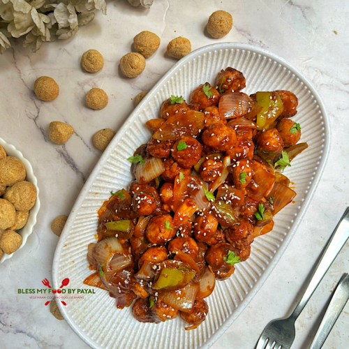 Air Fryer Chili Soya Chunks | High Protein Vegan Chili Soya Chunks Recipe