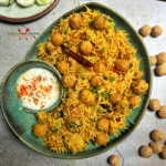 Soya Chunks Pulao without pressure cooker