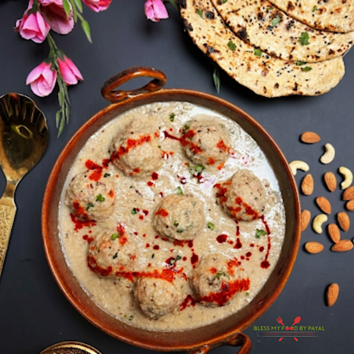 Vegan Malai Kofta in White Gravy
