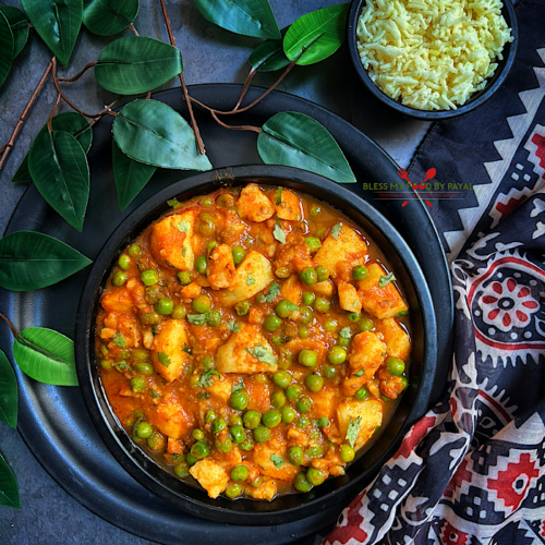 Instant Aloo Matar Recipe Without Pressure Cooker