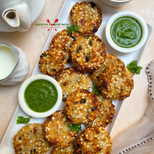Air Fryer Sabudana Vada Recipe with Chutney for Vrat